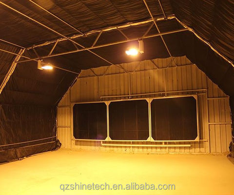 Hot Dip Galvanized Stahlrahmen bewegliche Bank Automatisches Lichtentzug Gewächshaus